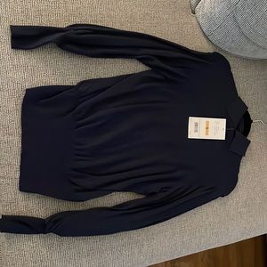 Navy long sleeve- ANDREA turtle neck